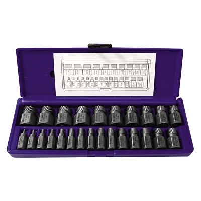 25 PC. HANSON SCREW EXTR